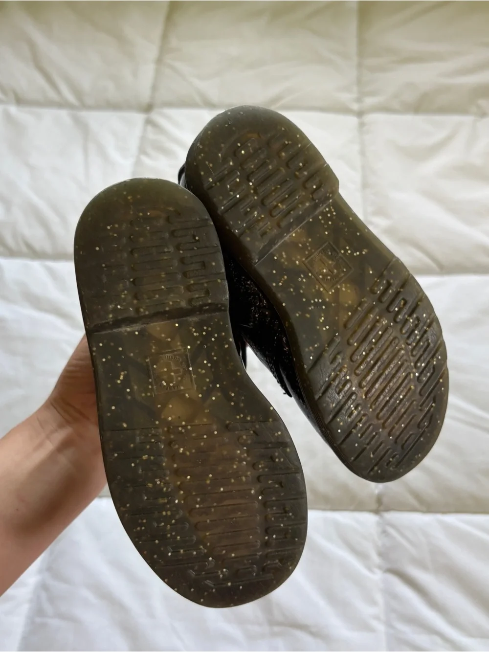 Kids Dr Marten Sparkly Boots